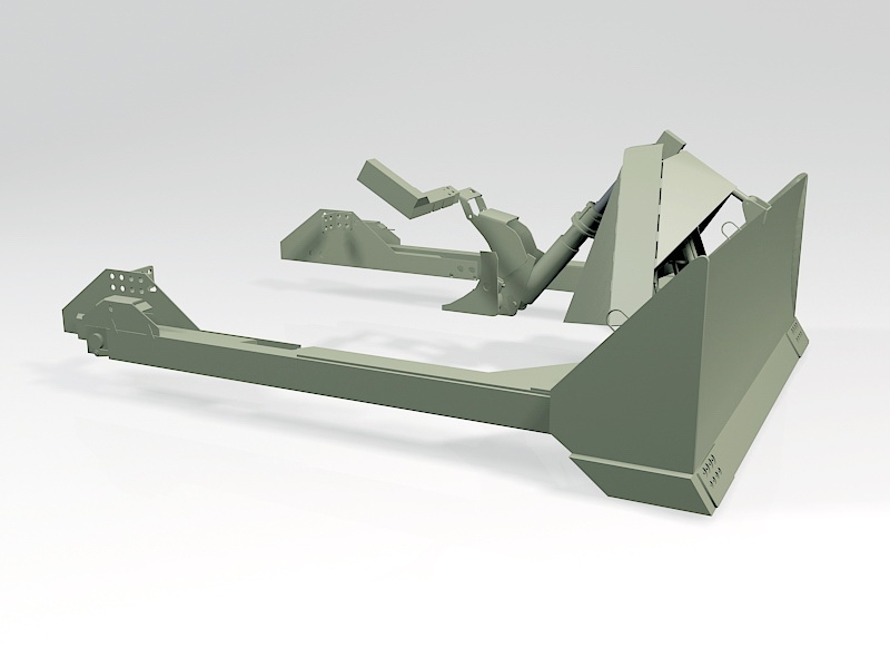M1 Sherman Dozer Blade 3d model download — 3D model download