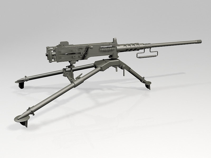 M2 Browning Machine Gun 3d model download — 3D model download
