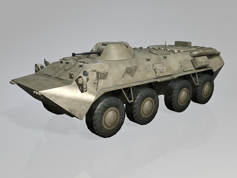 Russian BTR-80 APC 3d model download — 3D model download
