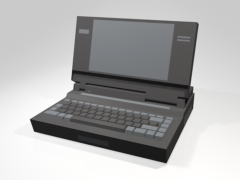 Old Laptop Computer 3d model download — 3D model download