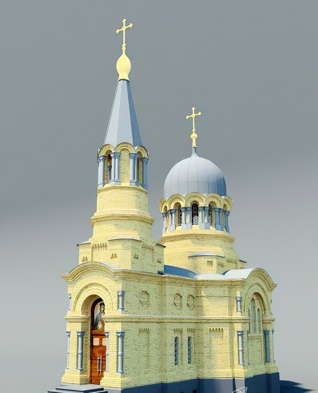 Russian Church Architecture 3d model download — 3D model download