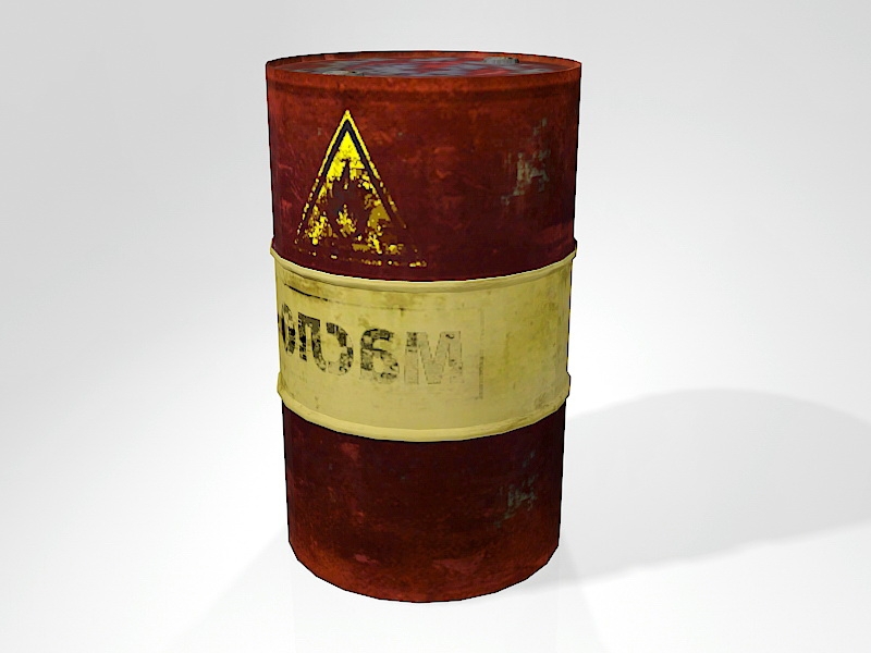 Rusty Oil Barrel 3d model download — 3D model download