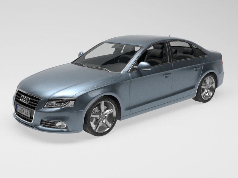 Audi A4 Car 3d model download — 3D model download
