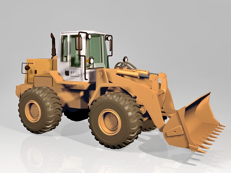 Front End Wheel Loader 3d model download — 3D model download