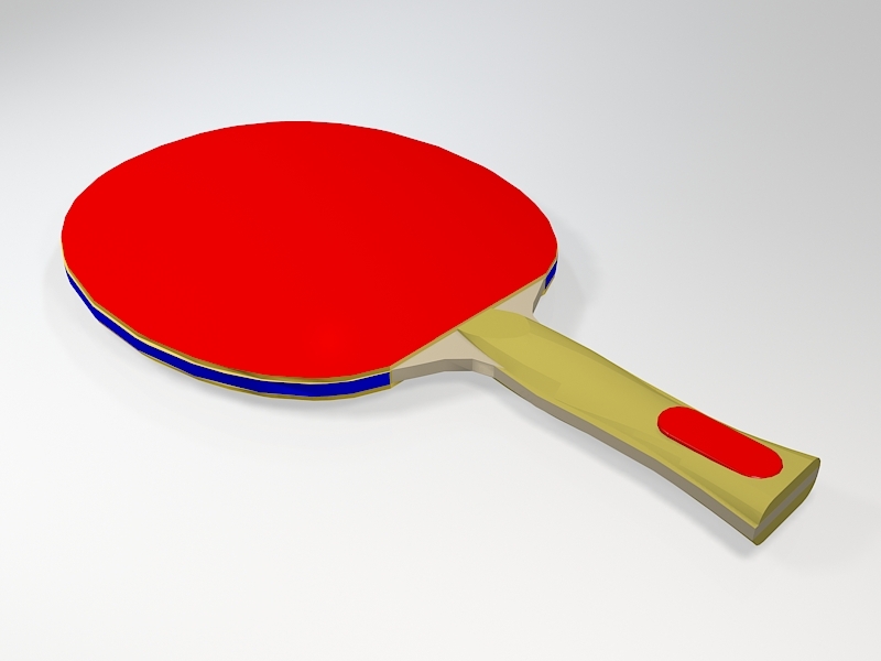 Table Tennis Racket 3d model download — 3D model download