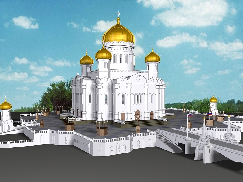 Mosque Architecture 3d model download — 3D model download