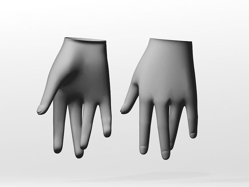 Female Hand 3d model download — 3D model download