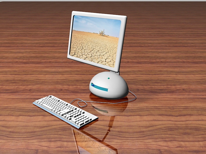 All-in-one Desktop Computer 3d model download — 3D model download
