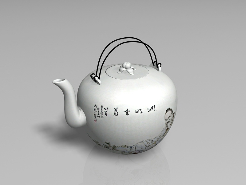 Traditional Chinese Teapot 3d model download — 3D model download