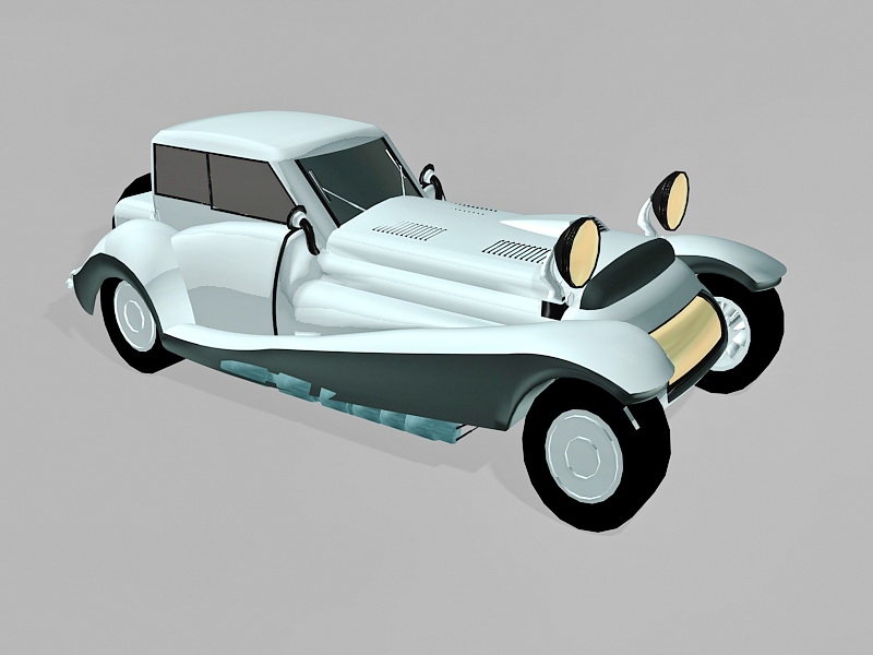 Beautiful Vintage Car 3d model download — 3D model download
