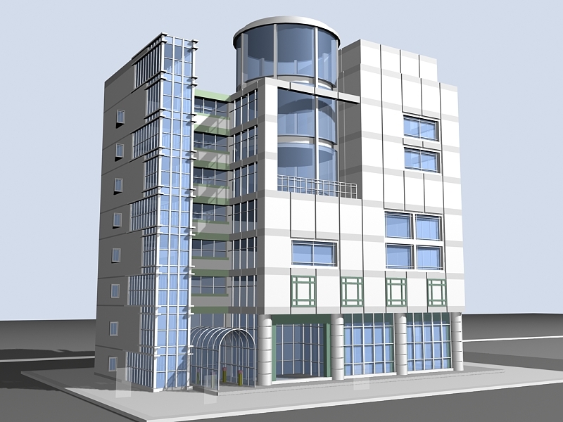 Office Building Exterior 3d model download — 3D model download