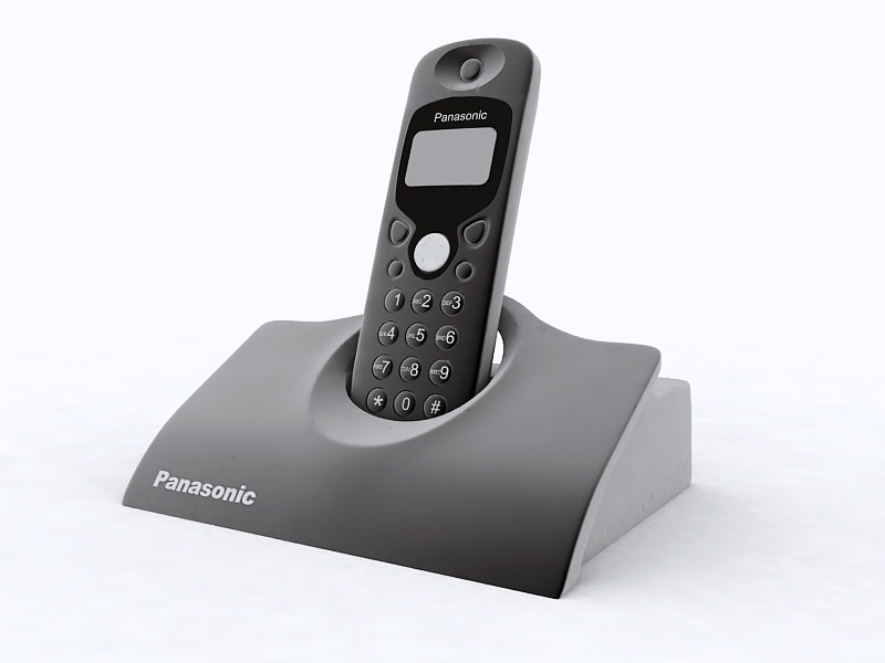 Panasonic Cordless Home Phone 3d model download — 3D model download