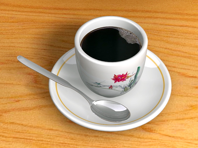 A Cup Of Coffee 3d model download — 3D model download