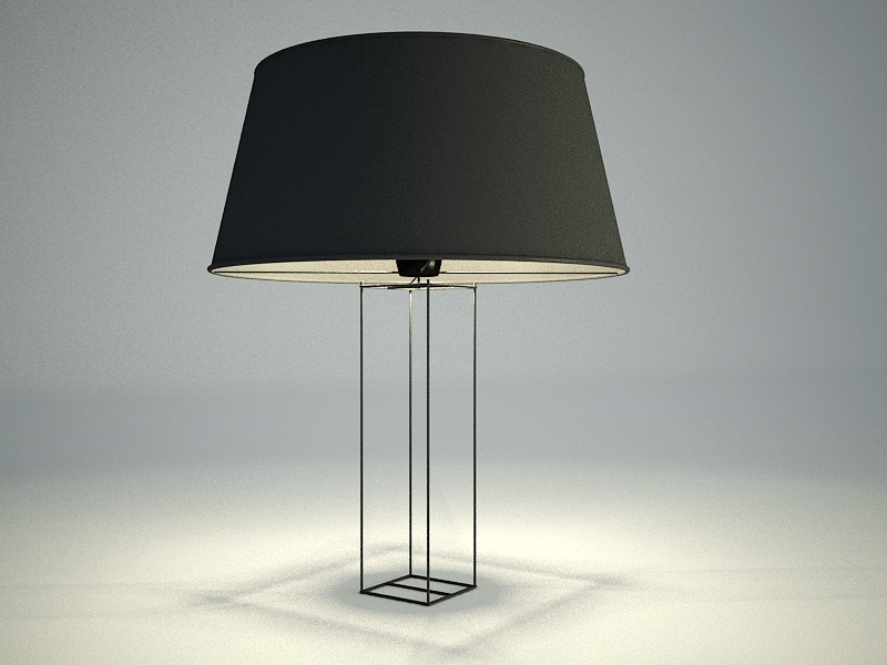 Contemporary Minimalist Table Lamp 3d model download — 3D model download
