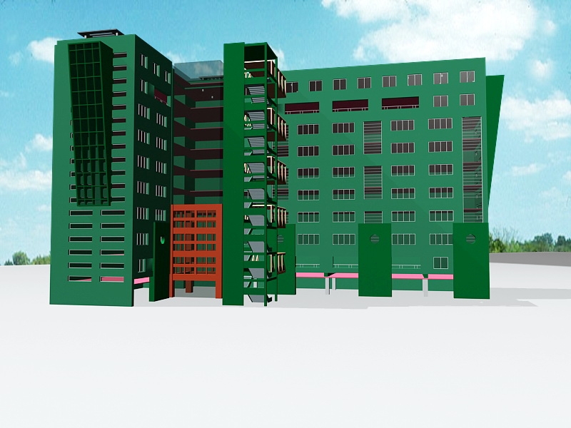 Old City Apartment Buildings 3d model download — 3D model download