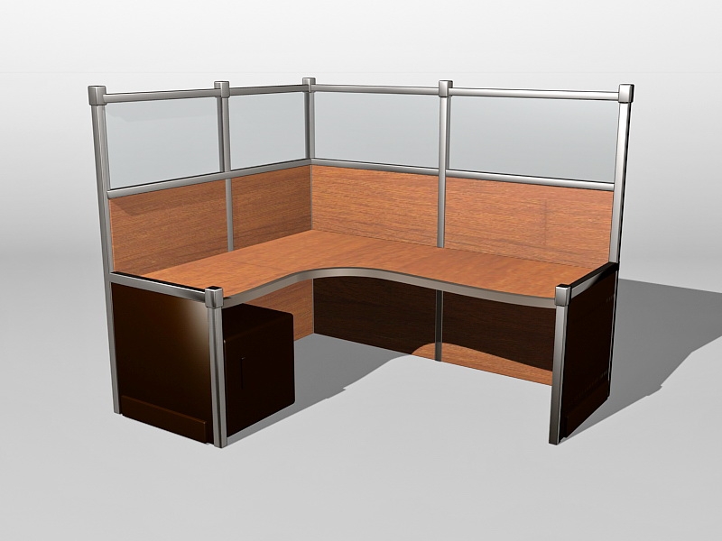 Office Cubicle Design Ideas 3d model download — 3D model download