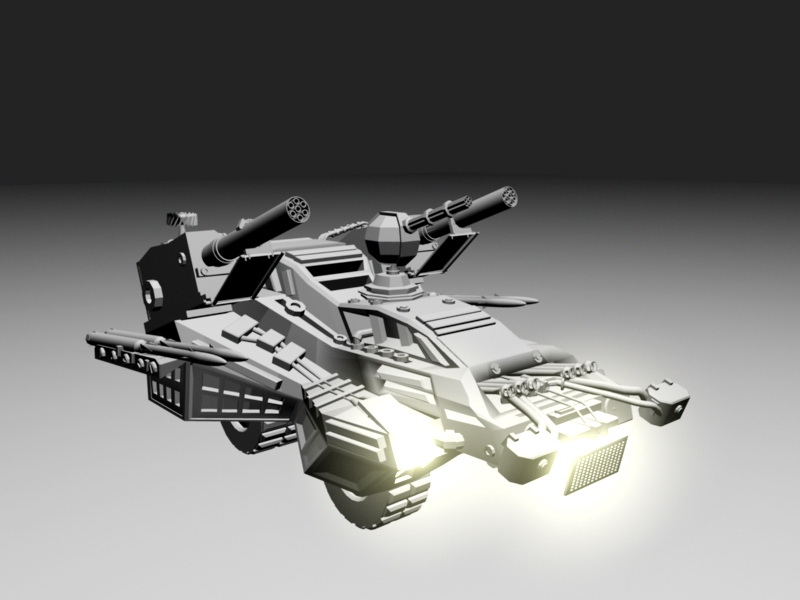 Sci Fi Combat Vehicle 3d model download — 3D model download