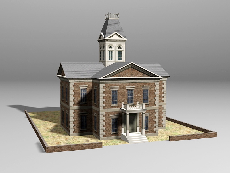 Vintage Style House 3d model download — 3D model download