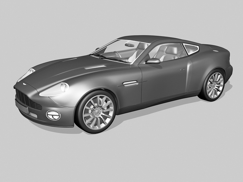 Aston Martin V12 Vanquish 3d model download — 3D model download