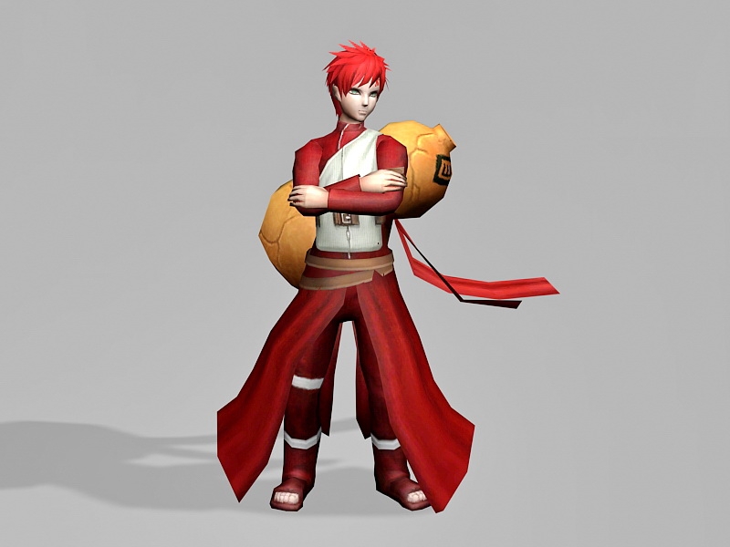 Gaara Naruto Character 3d model download — 3D model download