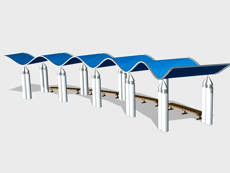 Modern Pergola Design Ideas 3d model download — 3D model download