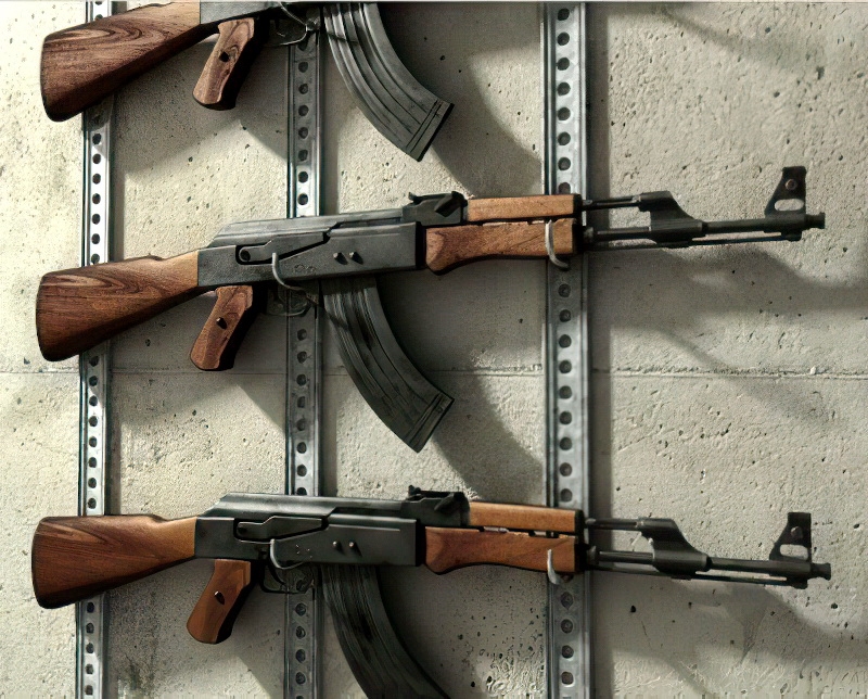 AK-47 Assault Rifle 3d model download — 3D model download