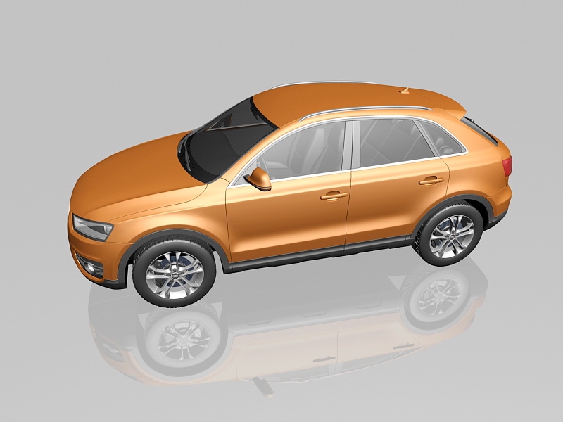 Audi Q3 Quattro 3d model download — 3D model download
