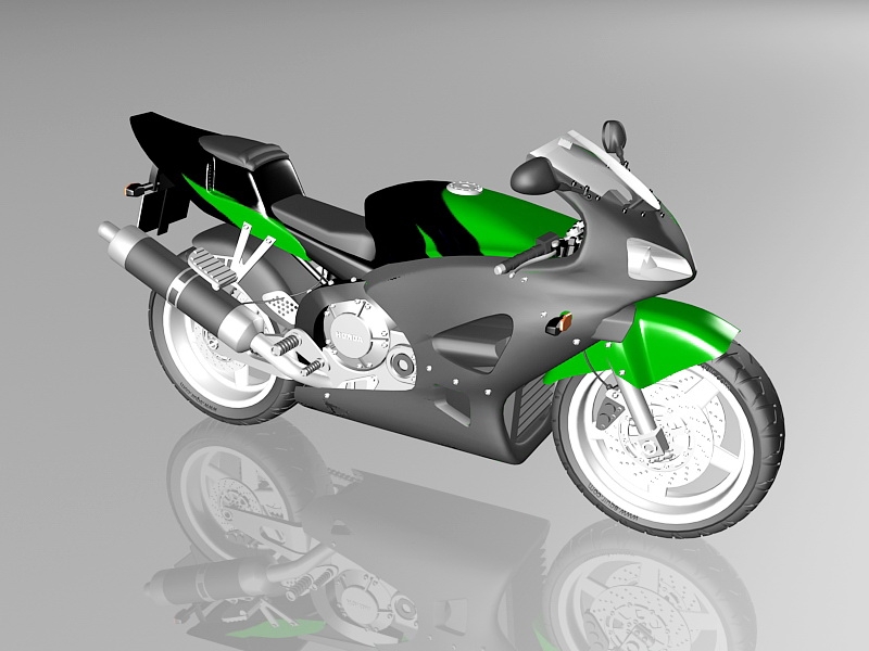 Honda CBR 600 Motorcycle 3d model download — 3D model download