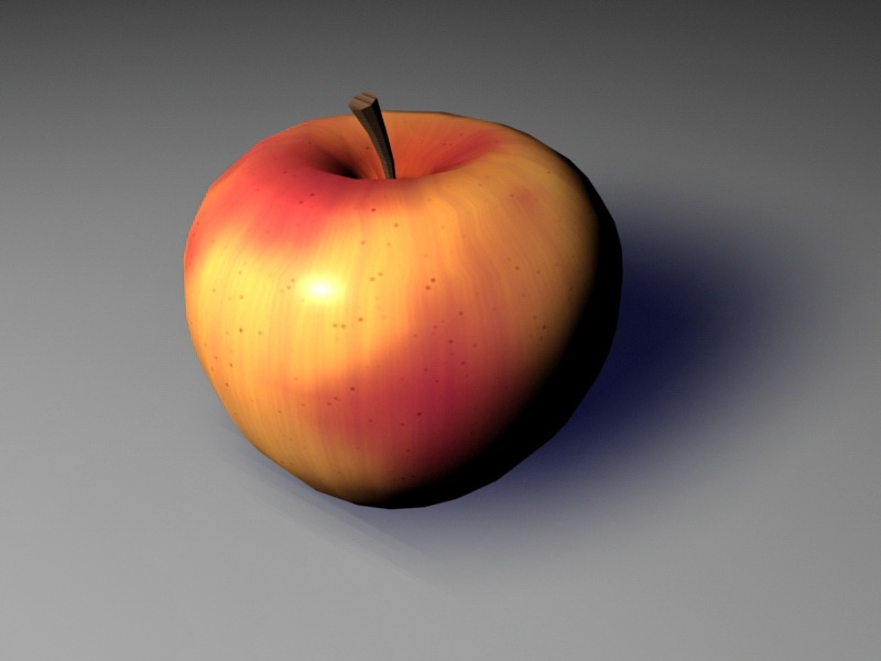Old Red Apple 3d model download — 3D model download