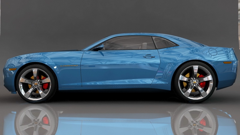Blue Camaro 3d model download — 3D model download