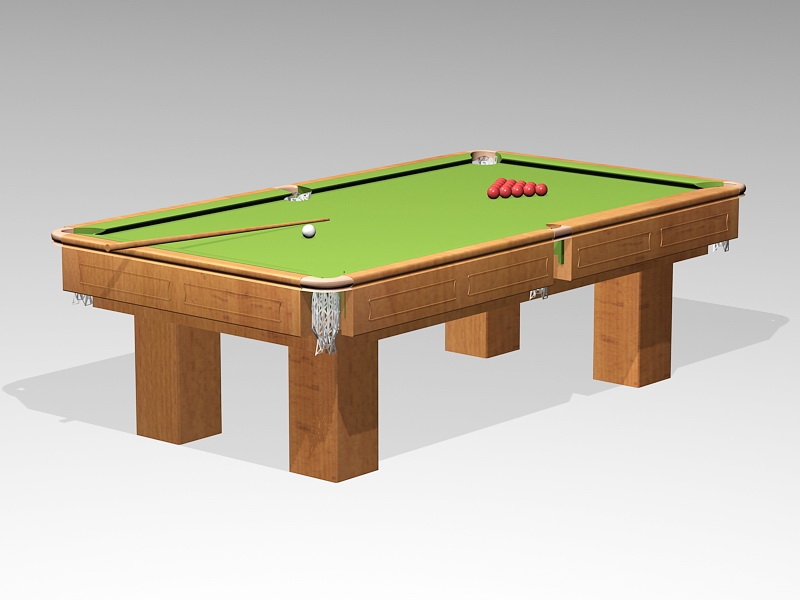Billiards Pool Table 3d model download — 3D model download