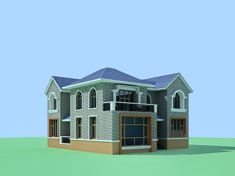 Chinese Village House 3d model download — 3D model download