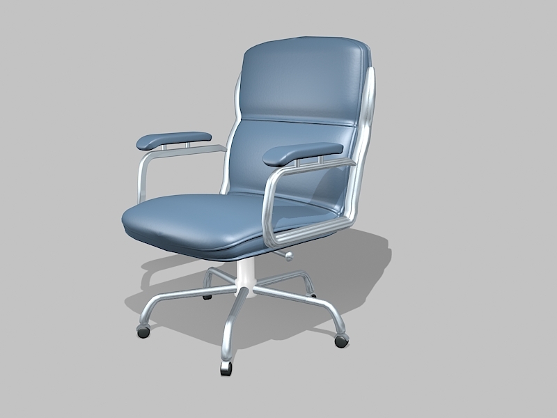 Office Swivel Desk Chair with Arms 3d model download — 3D model download