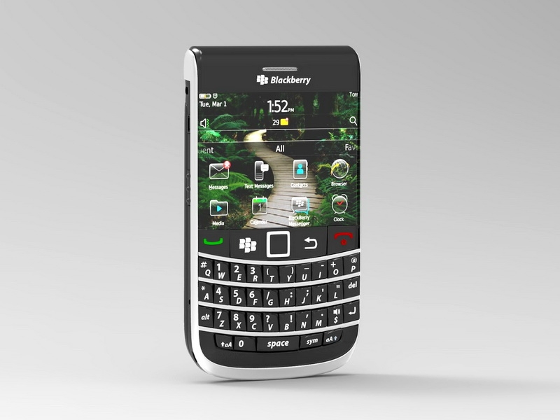BlackBerry Mobile Phone 3d model download — 3D model download