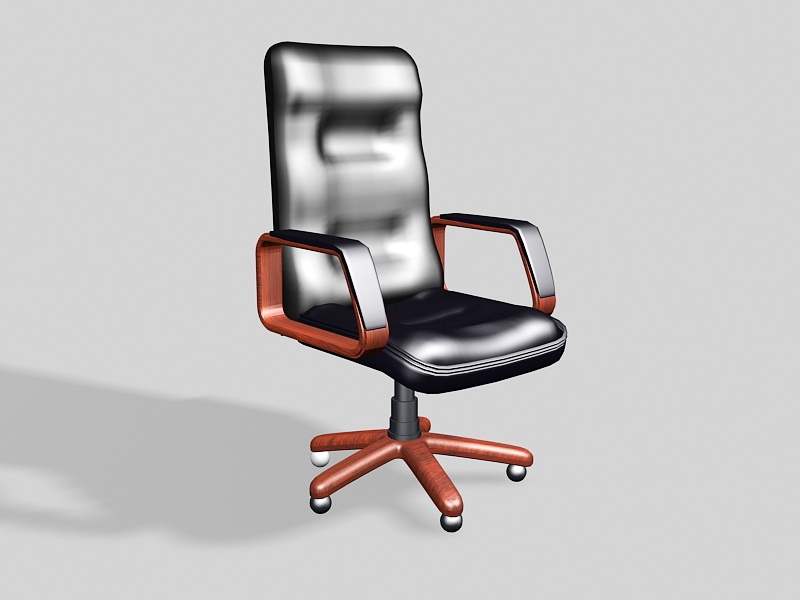Leather Executive Office Desk Chair 3d model download — 3D model download