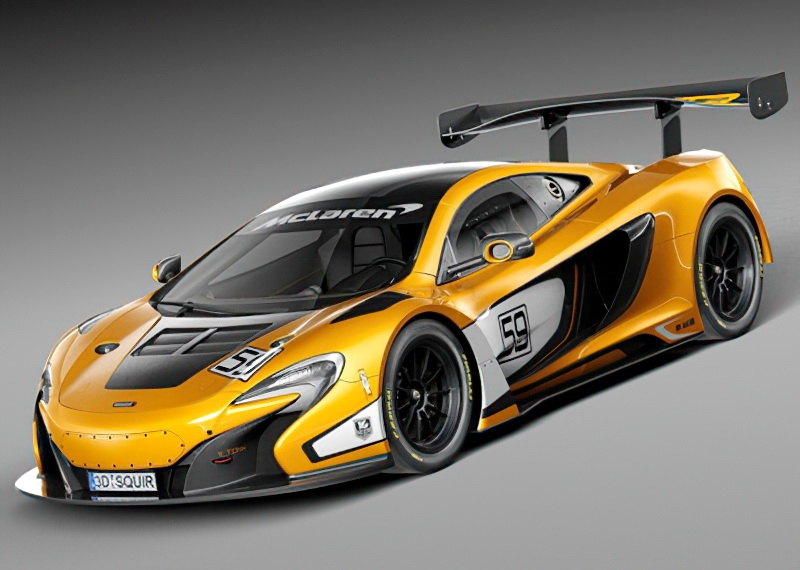 McLaren 650S GT3 Sports Car 3d model download — 3D model download