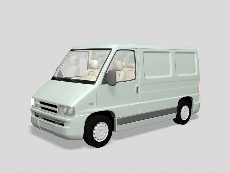 Cargo Van Vehicle 3d model download — 3D model download
