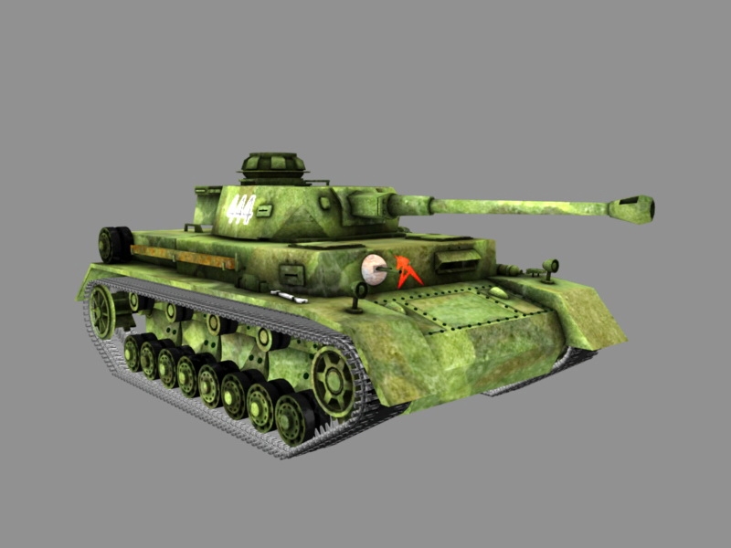 Panzer IV F2 Tank 3d model download — 3D model download