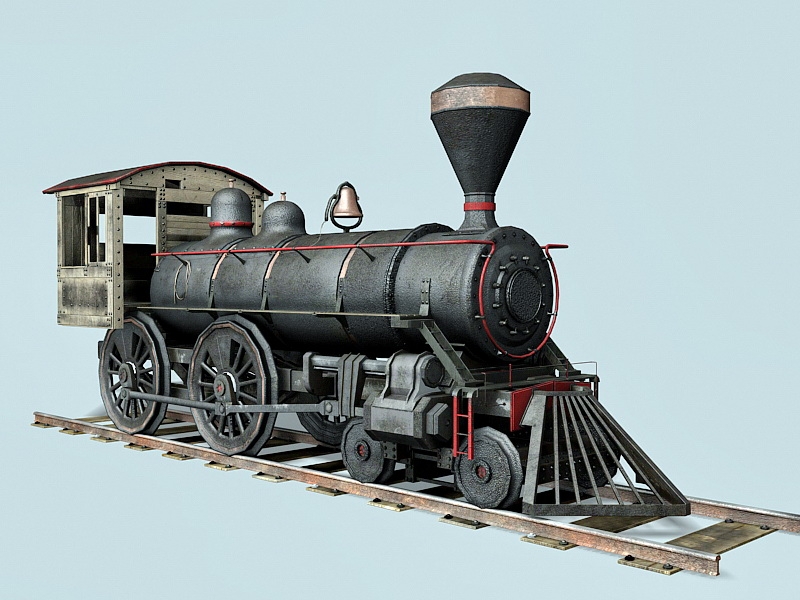 Old Loco Steam Engines 3d model download — 3D model download