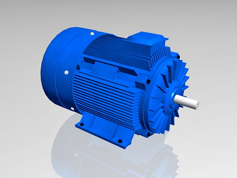 Electric Motor Engine 3d model download — 3D model download