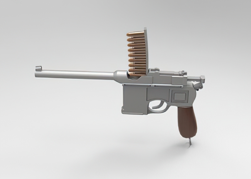 Mauser C96 Pistol 3d model download — 3D model download