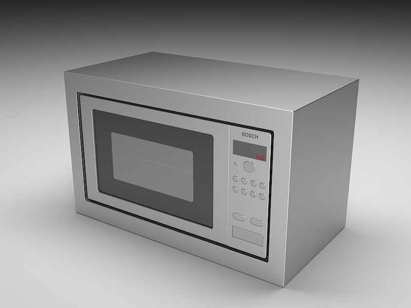 Bosch Microwave Oven 3d model download — 3D model download