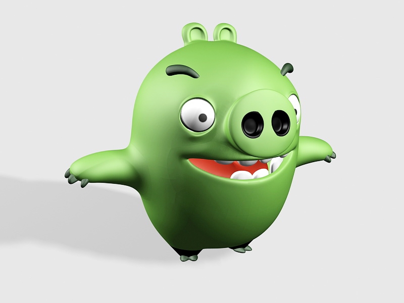 Angry Birds Baby Pig 3d model download — 3D model download