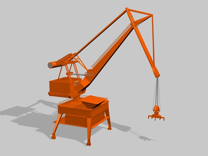 Level Luffing Crane Design 3d model download — 3D model download