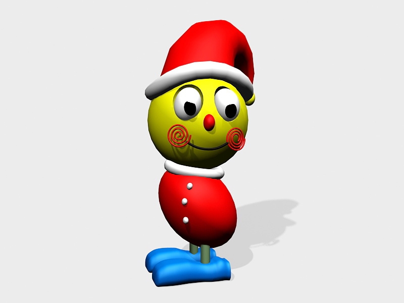 Cartoon Christmas Clown 3d model download — 3D model download