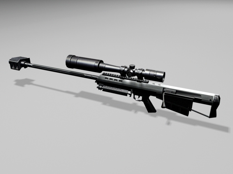 Barrett M95 Sniper rifle 3d model download — 3D model download