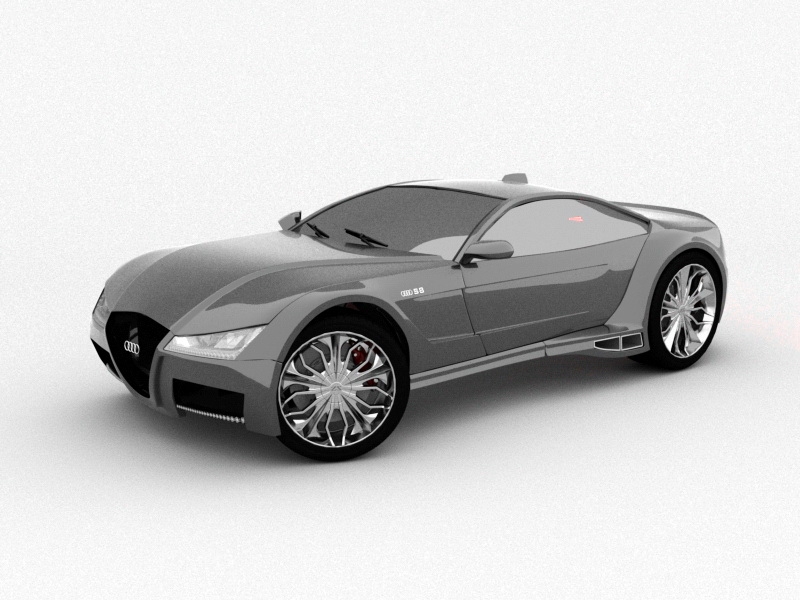 Audi A8 Coupe 3d model download — 3D model download