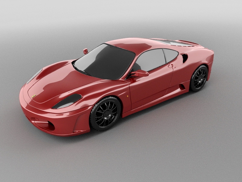 Ferrari F430 Red Car 3d model download — 3D model download