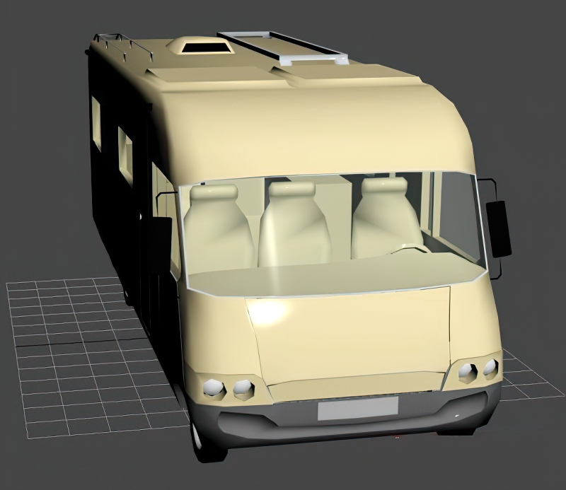 Hymer Camper Van 3d model download — 3D model download