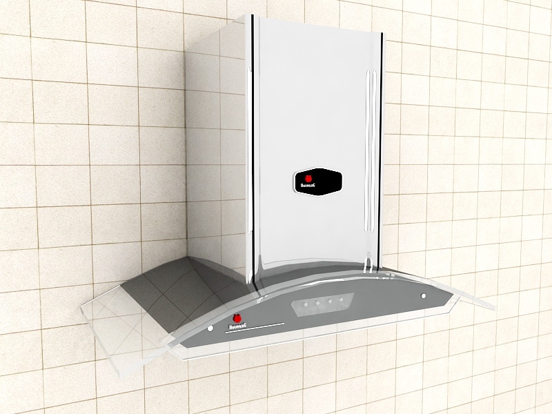 Modern Kitchen Hood 3d model download — 3D model download